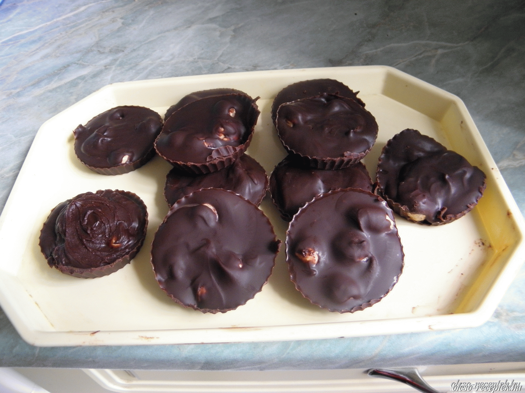 Mogyorós csokis tallér