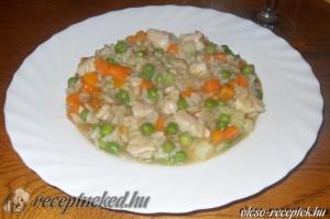 Csirkés - zöldséges rizottó kép