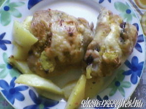 Sajtos fokhagymás csirke