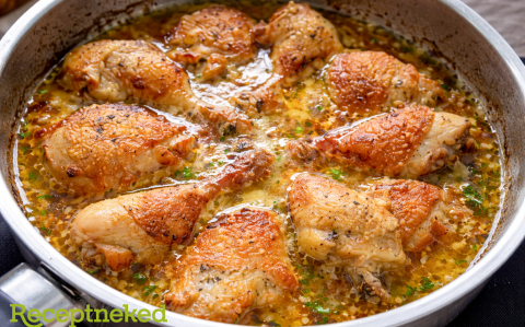 Mustáros hagymás csirke 45 perc alatt