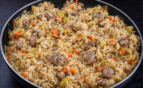 Csirkemájas rizottó