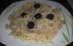 Fokhagymás-tonhalas spagetti