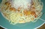Zöldséges-paradicsomos spagetti