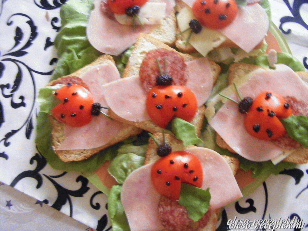 Katica bogaras szendvics