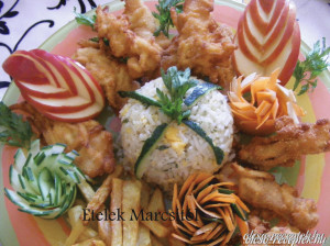 Almás bundában sült csirkemell csíkok kép