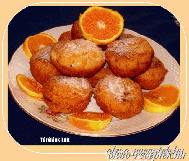 Narancsos túrófánk