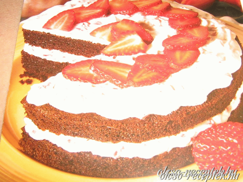 Csokoládés epertorta