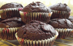 Céklás-csokis muffin
