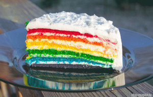 Szivárvány torta