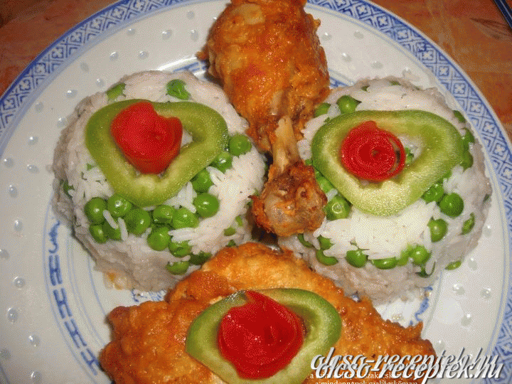 Csirkecomb és mell kókusz bundában