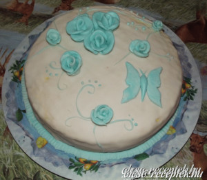 Raffaello torta fondant bevonattal