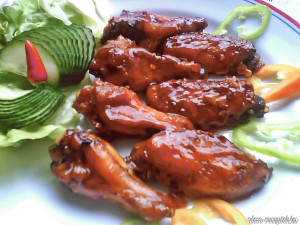 Barbecue csirkeszárnyak