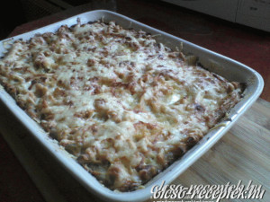 Csőben sült zöldséges penne