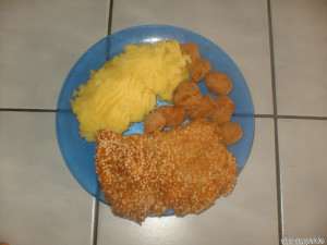 Szezámmagos halszeletek