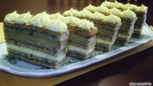 Diós,rumos,kávés szelet