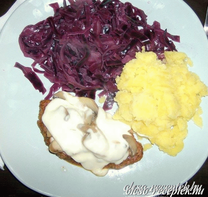 Óvári szelet krumplipürével