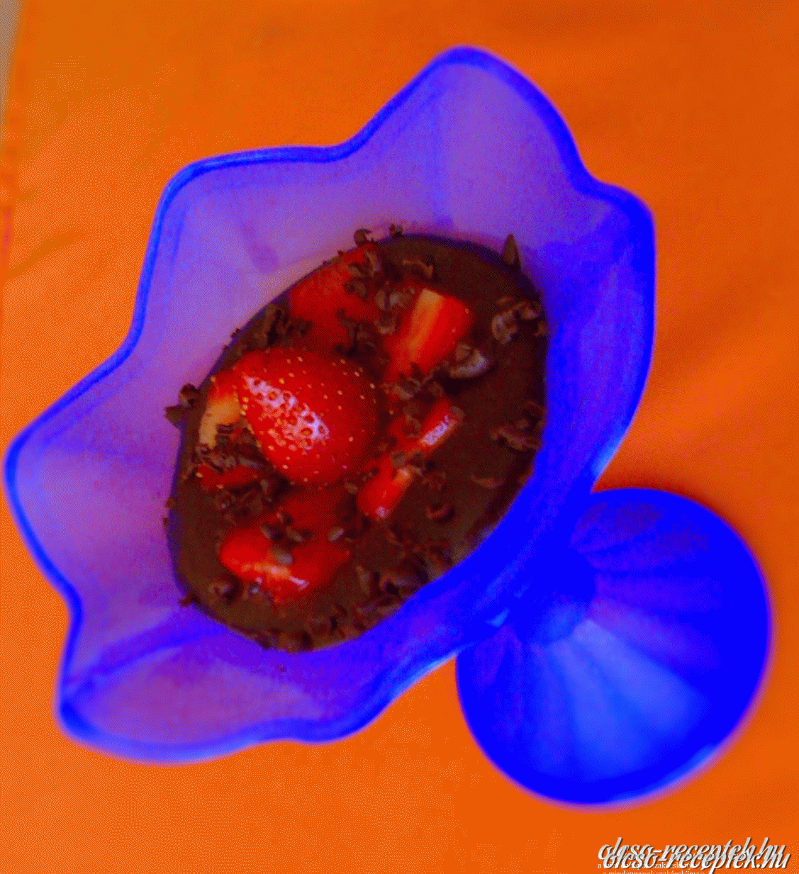 Epres csokoládéhab