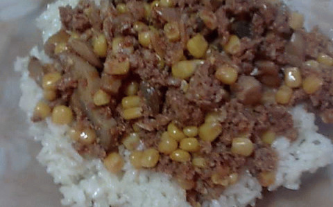 Kukoricás-gombás hús rizzsel