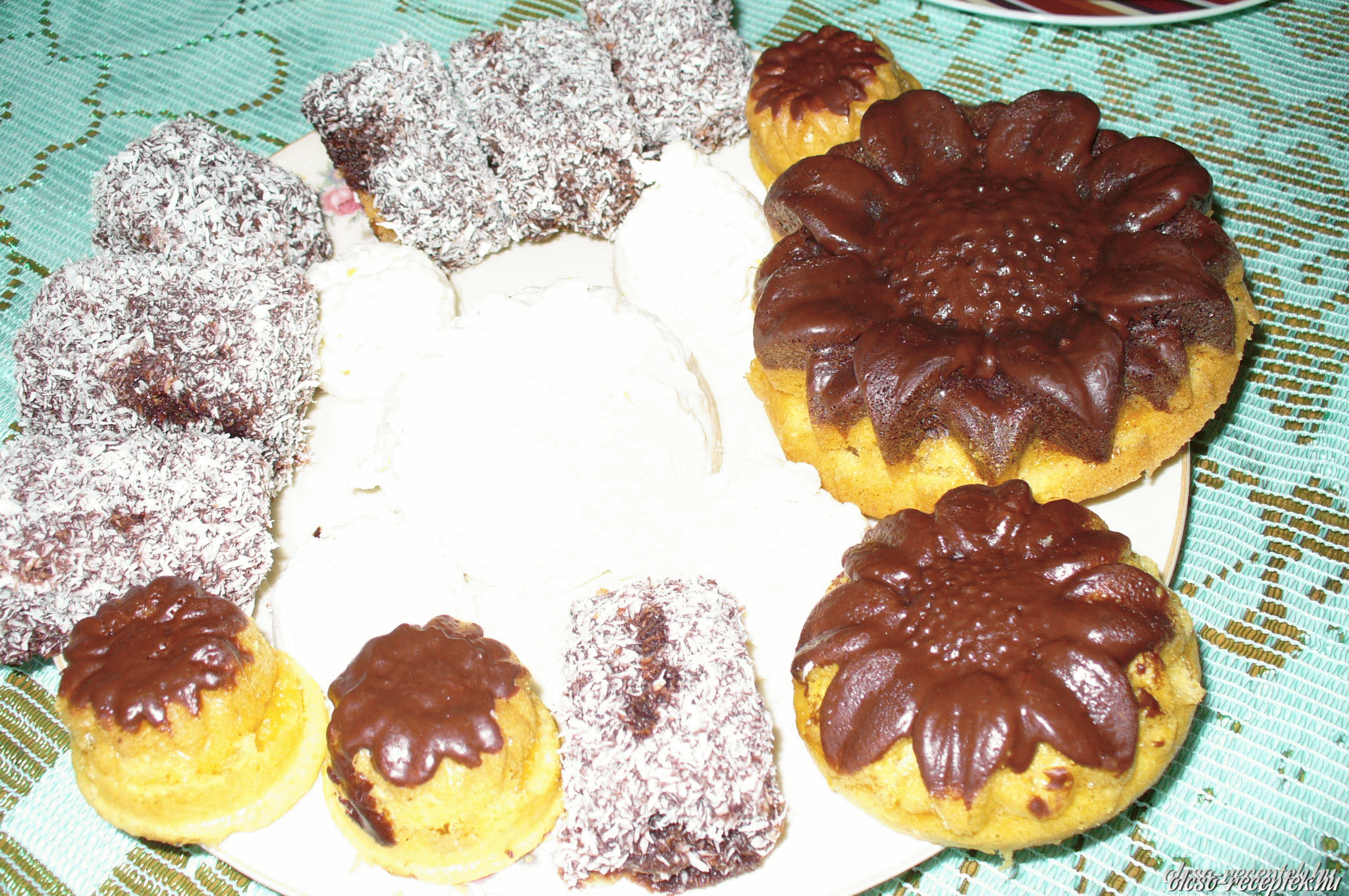 Piskóta napraforgó formában