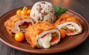 Csípős, töltött csirkemell