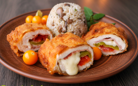 Csípős, töltött csirkemell