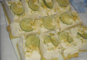 Citromos-túrós szelet