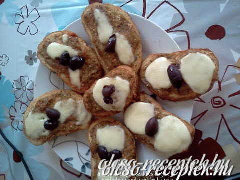 Padlizsános bruschetta