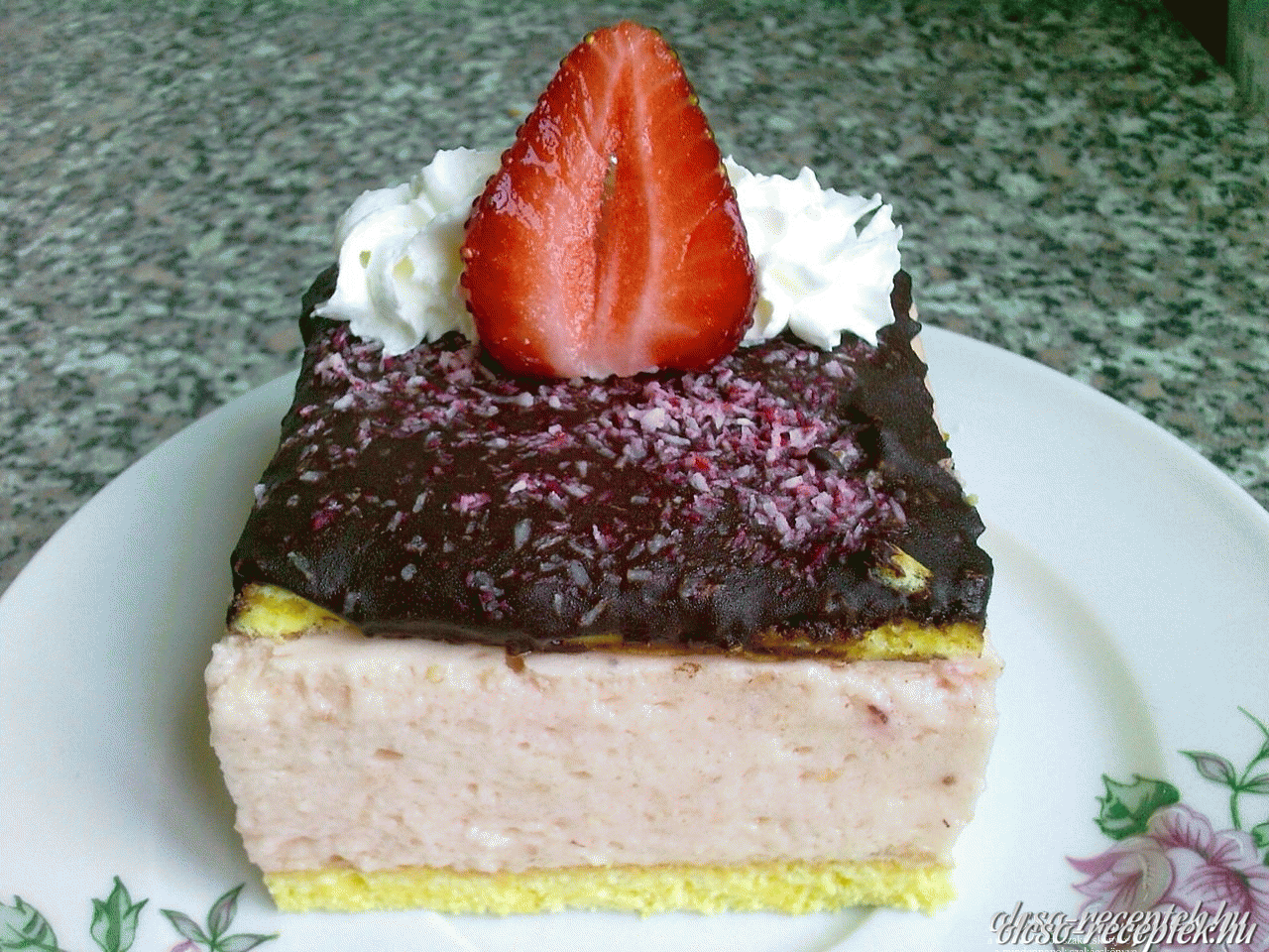 Epres krémes sütemény