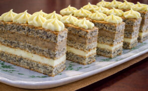 Diós, rumos, kávés szelet