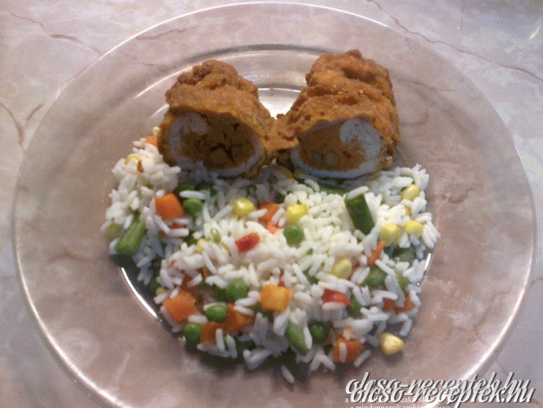 Töltött, rántott karaj