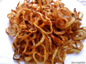 Mustáros tarja sült hagymával