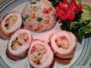 Krémsajtos göngyölt pulykamell