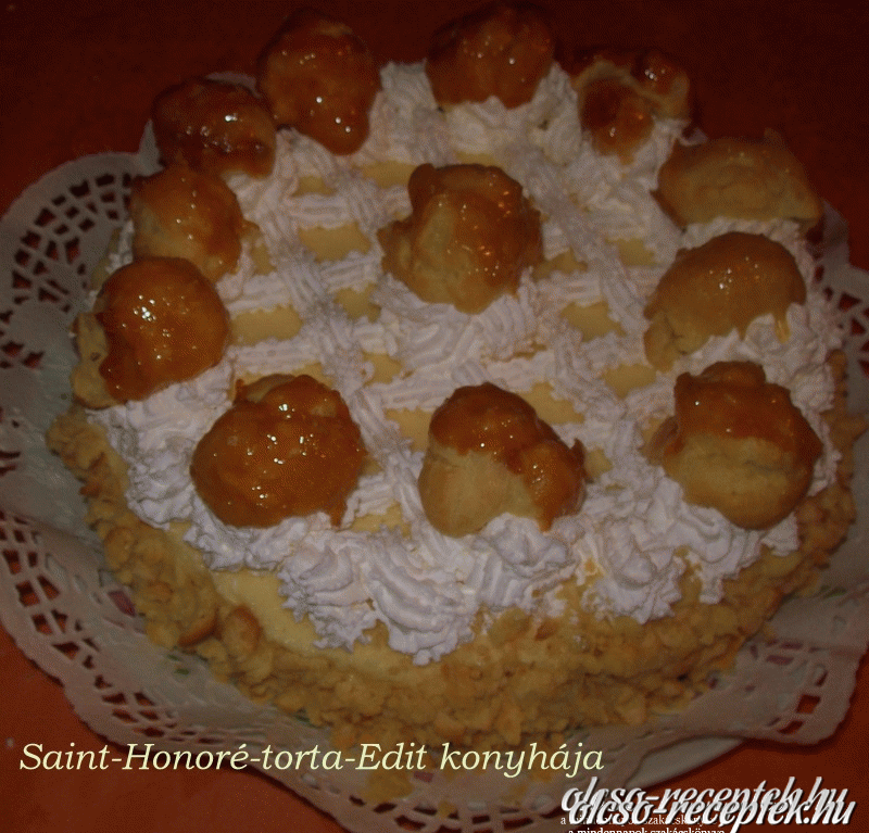 Saint-Honoré torta kép