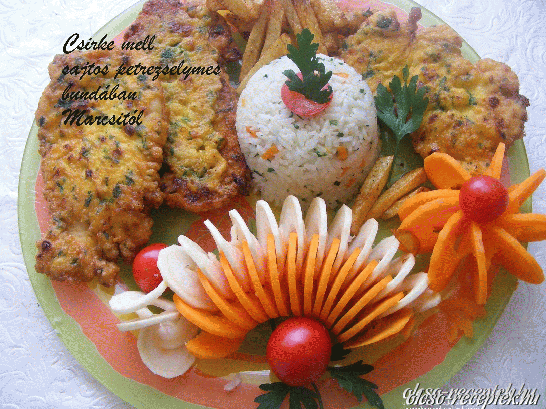 Csirkemell bocisajtos bundában