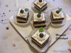 Csokis tejfölös kekszes kocka