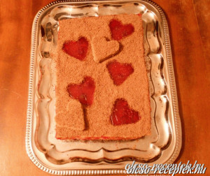 Meggyes tejszínes sütemény