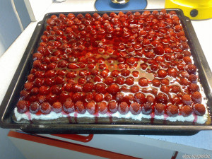 Málnás-túrós sütemény