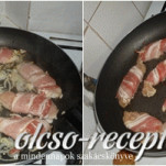 Baconbe tekert mustáros csirkemell