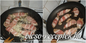 Baconbe tekert mustáros csirkemell