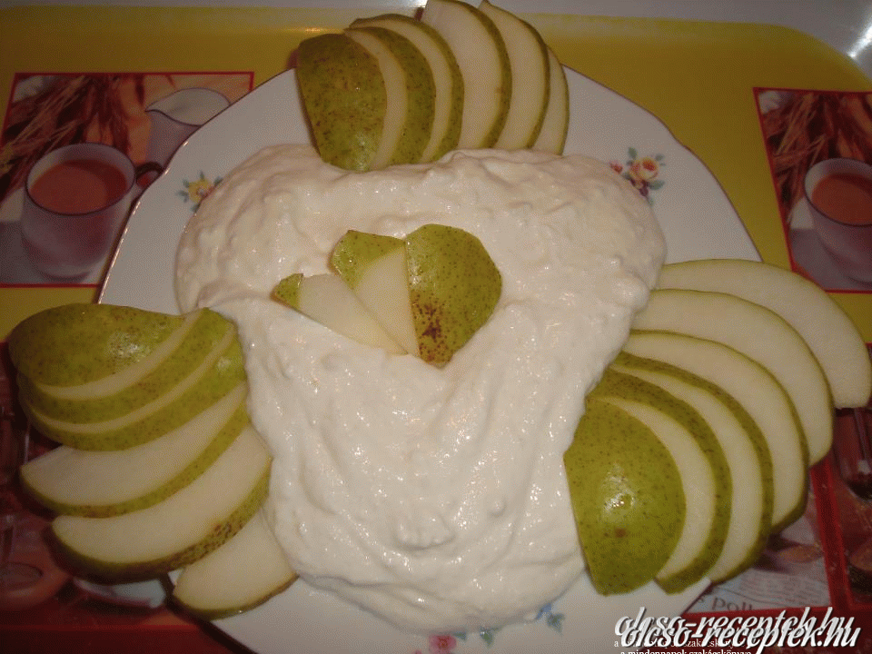 Túrókrém körtével