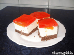 Barackos-joghurtos szelet