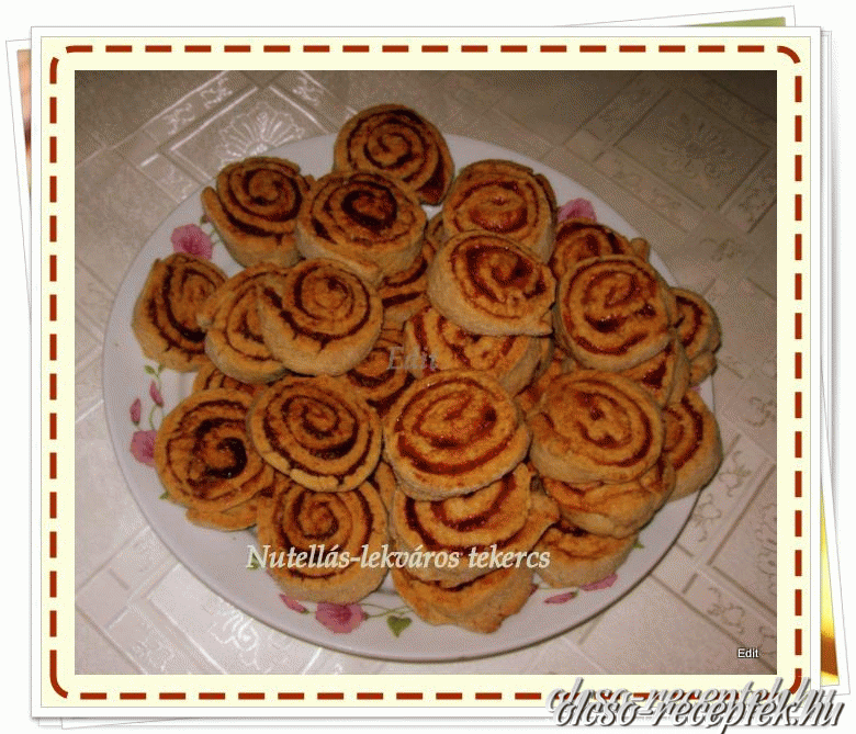 Nutellás és lekváros tekercs