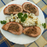 Csirkemájjal töltött dagadó