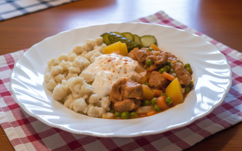 Sertés ragu Székelyné módra