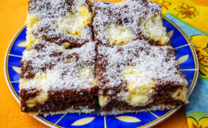 Kakaós-kókuszos kevert süti