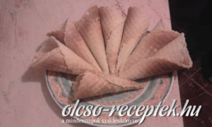 Édes ostya tölcsér