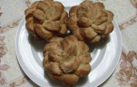 Rózsa muffin sütőben kép