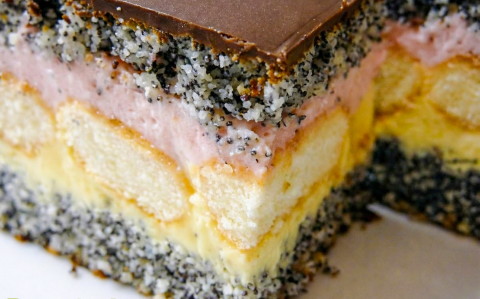 Mákos-citromos szelet