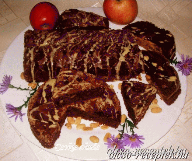 Almás csokis sütemény kép