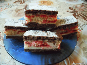 Rumos babapiskótás süti kép